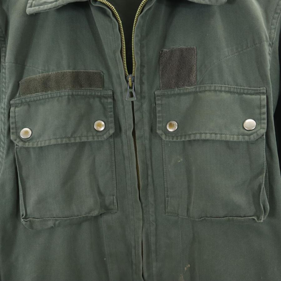 70s ヴィンテージ ミリタリージャケット 92LGM カーキ FRENCH ARMY フィールド ヘリンボーンツイル メンズ 古着 中古 【ファーイースト】