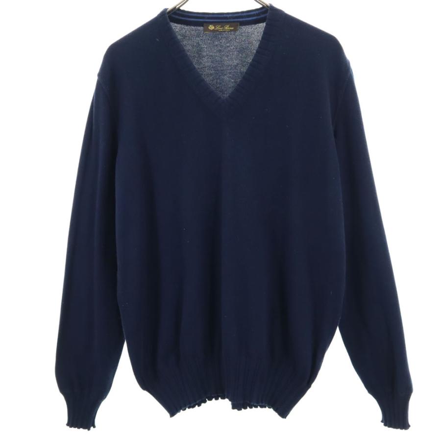 Loro Piana（ロロピアーナ） イタリア製 長袖 Vネック セーター 50