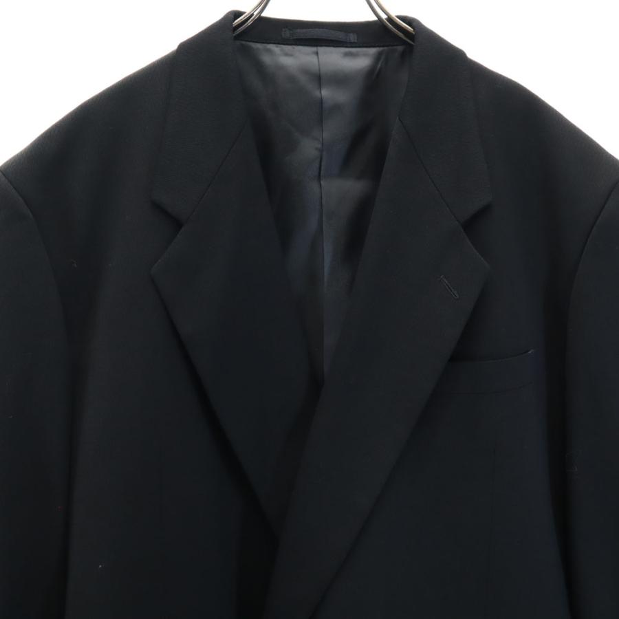 モルトブラボー ジャンニ・ヴェルサーチ生地 ダブル スーツ 上下セットアップ チャコールブラック ｘ GIANNI VERSACE メンズ 古着 中古_3