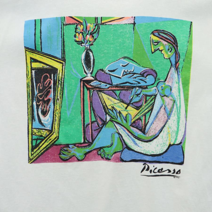 ピカソ 90s USA製 アートプリント 半袖 シングルステッチ T