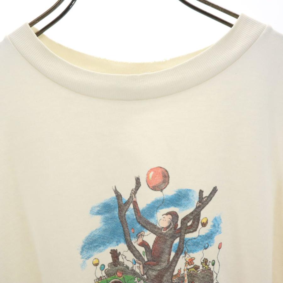 ギルダン 90s おさるのジョージ 半袖 Tシャツ L アイボリー系 GILDAN オールド メンズ GILDAN（ギルダン） 90s おさるのジョージ 半袖 Tシャツ L アイボリー