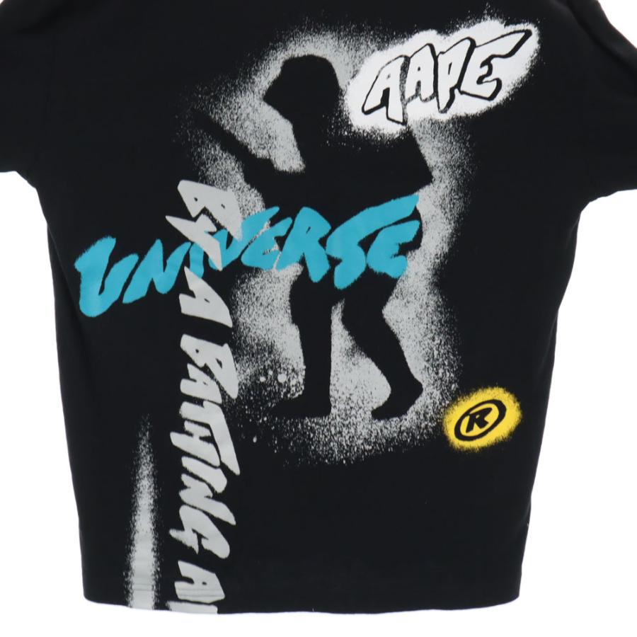 A BATHING APE（アベイシングエイプ） バックプリント 長袖 Tシャツ S