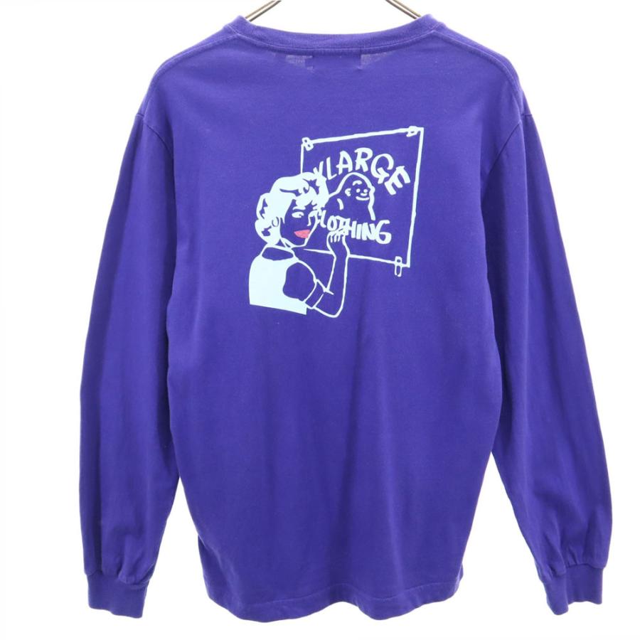 XLARGE（エクストラ ラージ） バックプリント 長袖 Tシャツ S ブルー系 