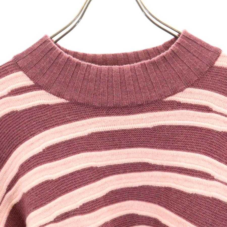 Christian Dior MONSIEUR クリスチャンディオール ムッシュ 90s ウール オールド 長袖 モックネック セーター L ボルドー系 ニット メンズ 古着 中古