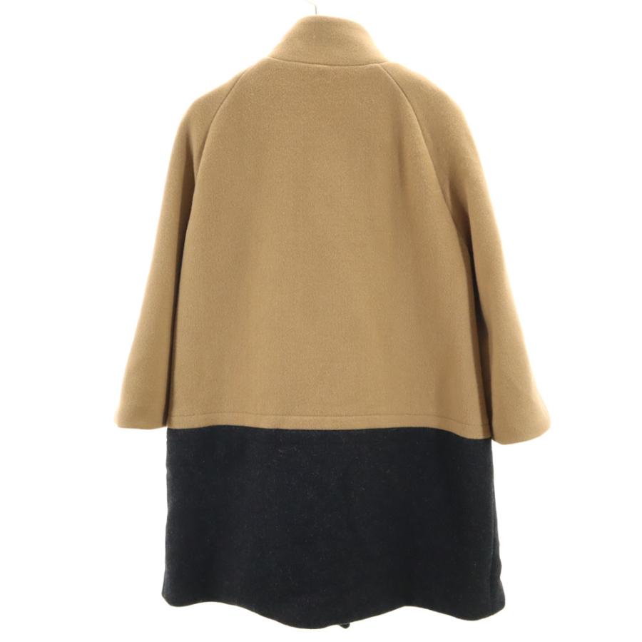 COACH（コーチ） 7分袖 ウールコート S ベージュ レディース 古着 中古