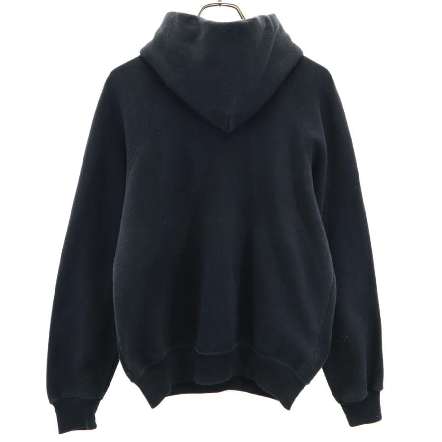 20471120 変形ニットパーカー ブラック Y2K M相当 90s Lee（リー） 90s USA製 オールド 長袖 スウェットパーカー M ブラック