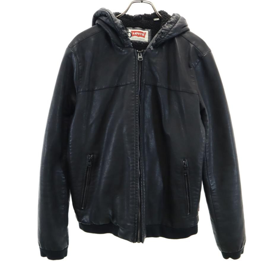 Levi's（リーバイス） フェイクレザー ジャケット M ブラック ブルゾン