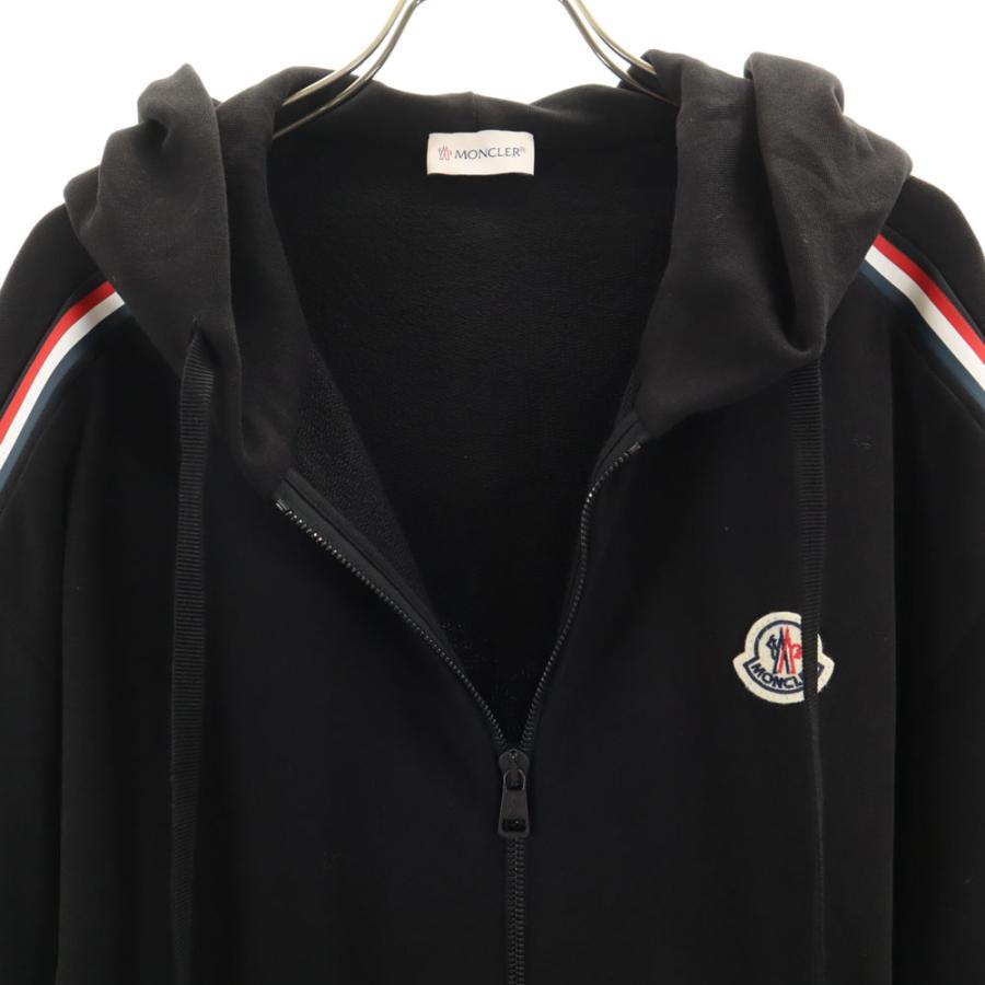 【美品】モンクレール　H10918G00047 ジップパーカー ブラック MONCLER（モンクレール） H10918G00047 長袖 スウェット ジップ