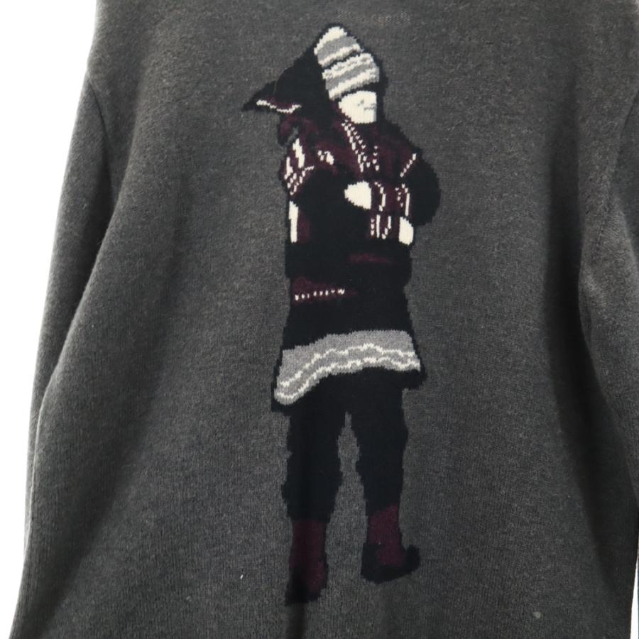 WHITE MOUNTAINEERING ホワイトマウンテニアリング 2018AW WM1873601 長袖 セーター 1 チャコールグレー ニット メンズ 古着 中古_5