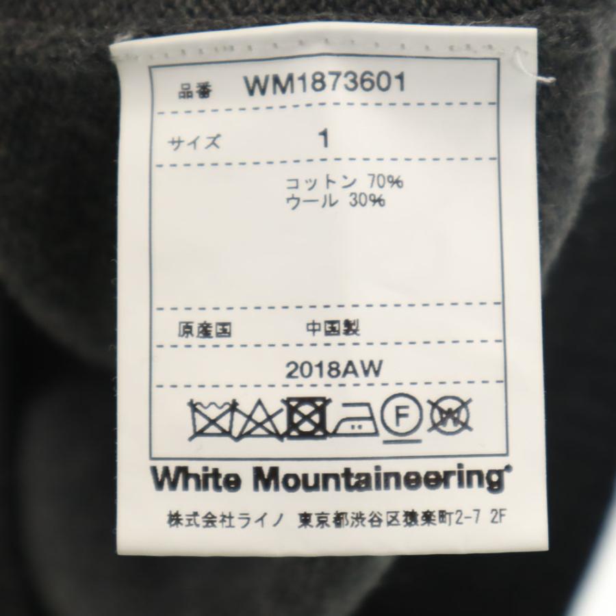 WHITE MOUNTAINEERING ホワイトマウンテニアリング 2018AW WM1873601 長袖 セーター 1 チャコールグレー ニット メンズ 古着 中古_7