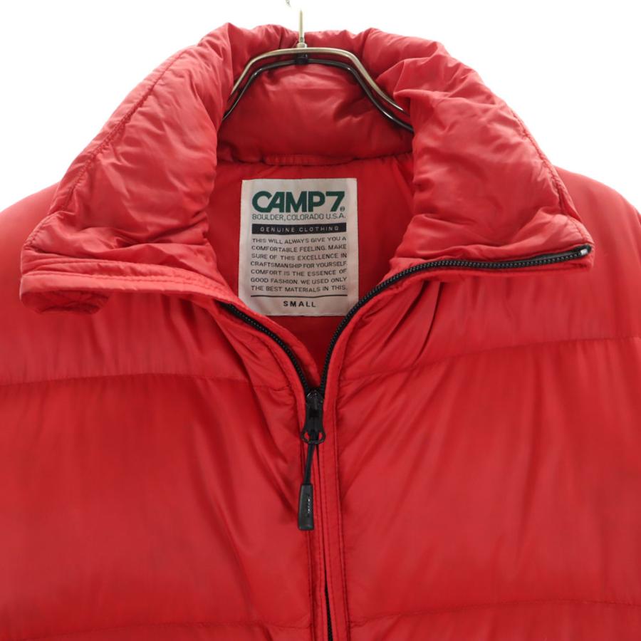 CAMP7（キャンプセブン） ダウンジャケット S レッド メンズ 古着 中古