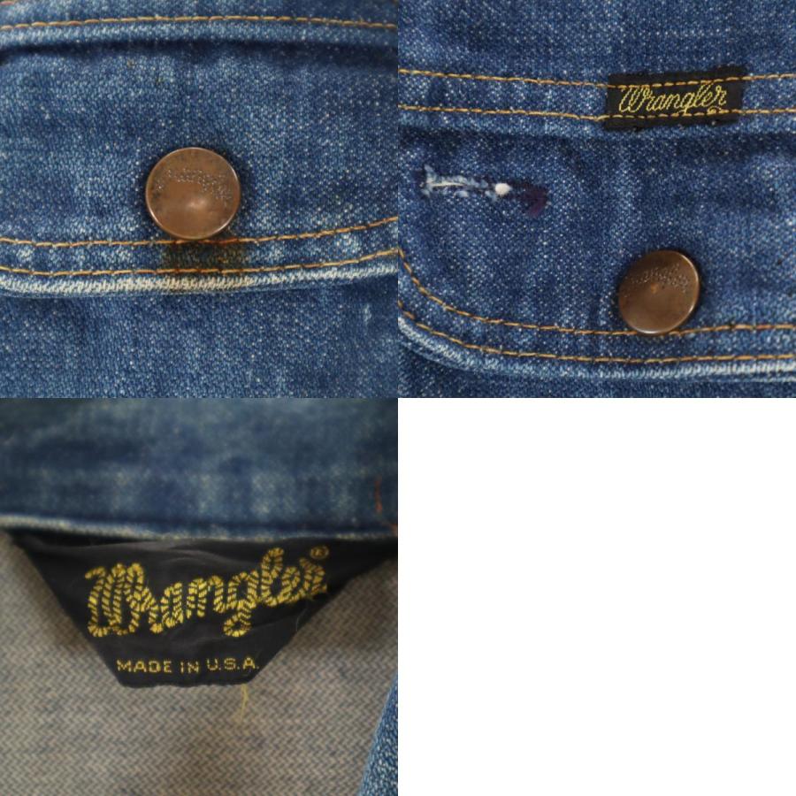 【希少】70s wrangler 三角タグ　ウエスタンジャケット　超美品 Wrangler（ラングラー） 70s ヴィンテージ USA製 三角タグ デニム