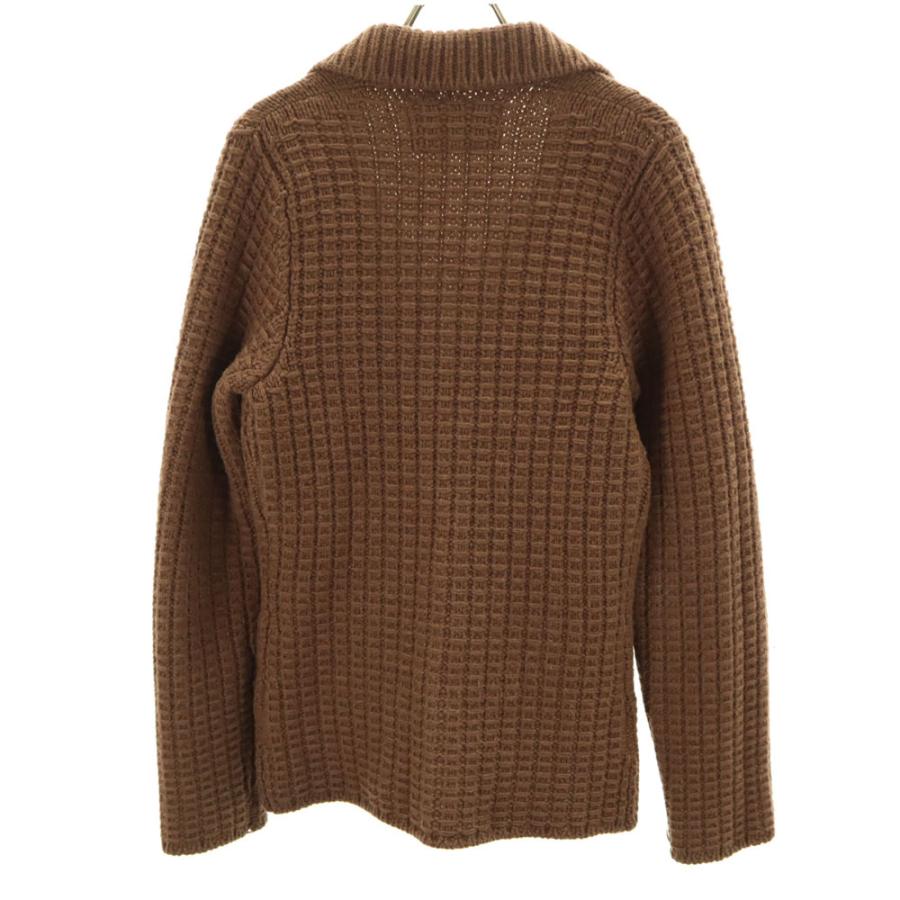 パニカーレ イタリア製 ウール ニット テーラードジャケット 42