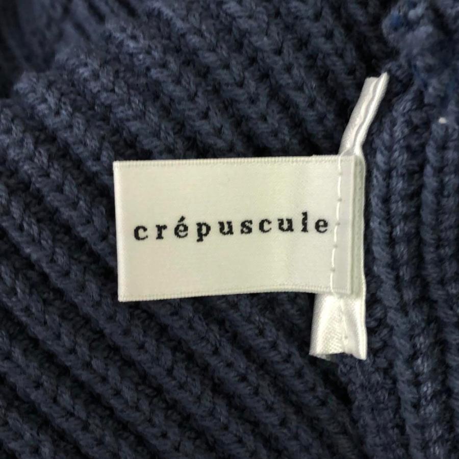 crepuscule（クレプスキュール） 日本製 長袖 コットン ニット