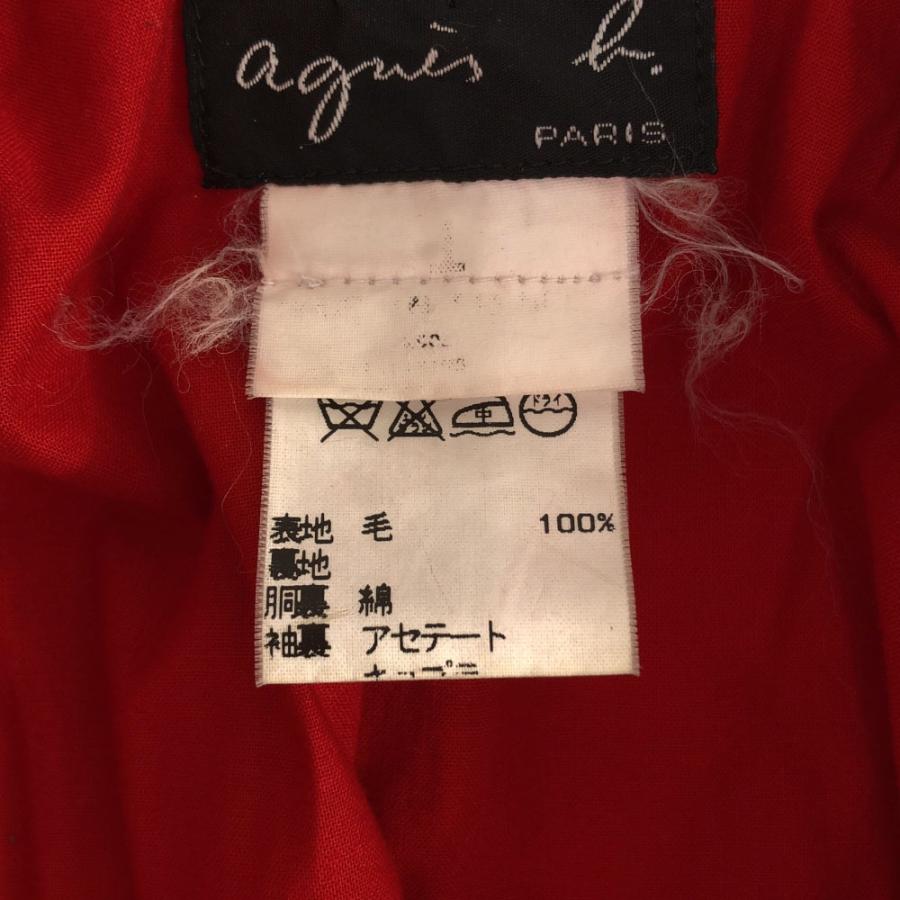 agnes b.（アニエスベー） フランス製 ウールコート レッド レディース