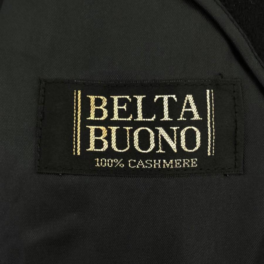 BELTA BUONO ベルタボーノ カシミヤ100% ロングコート M ブラック 裏地