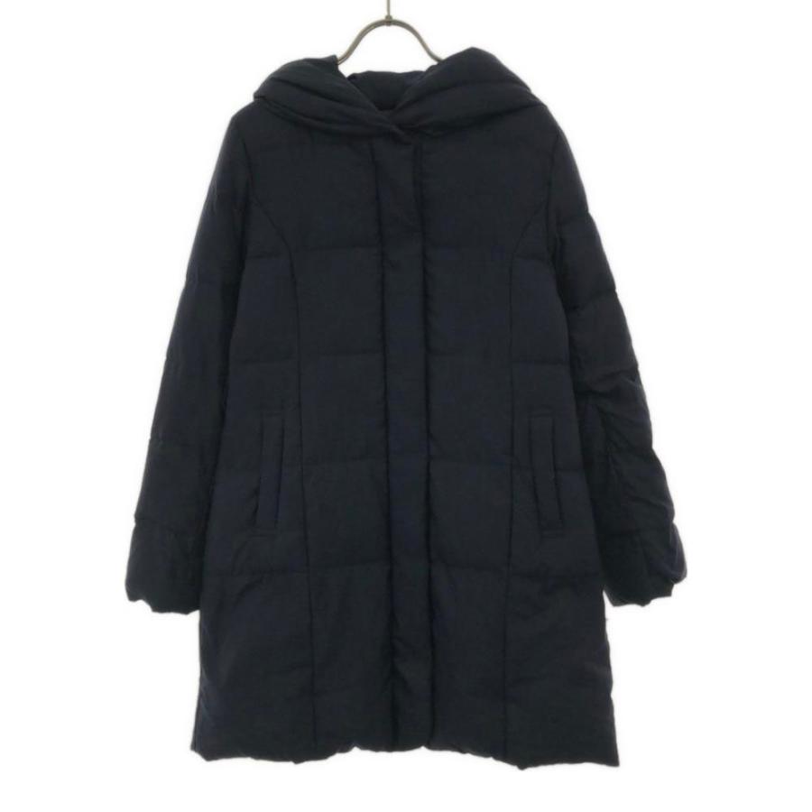 パターンフィオナ フード付き ダウンコート M ネイビー レディース