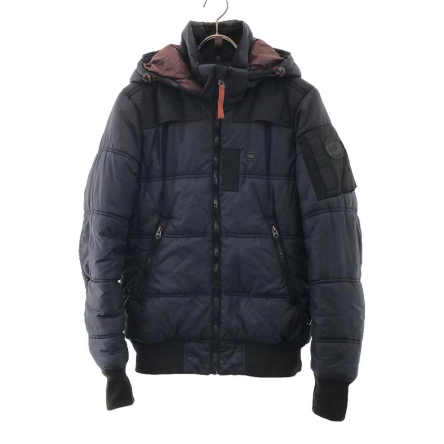 G-STAR RAW ジースターロウ 中綿ジャケット S ネイビー メンズ 古着 
