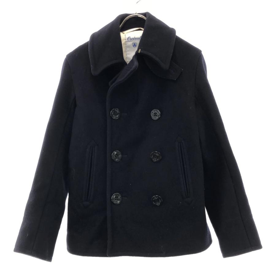未使用品・タグ付　ORCIVAL ピーコート ORCIVAL（オーシバル） ウール ピーコート 14 ブラック メンズ 古着