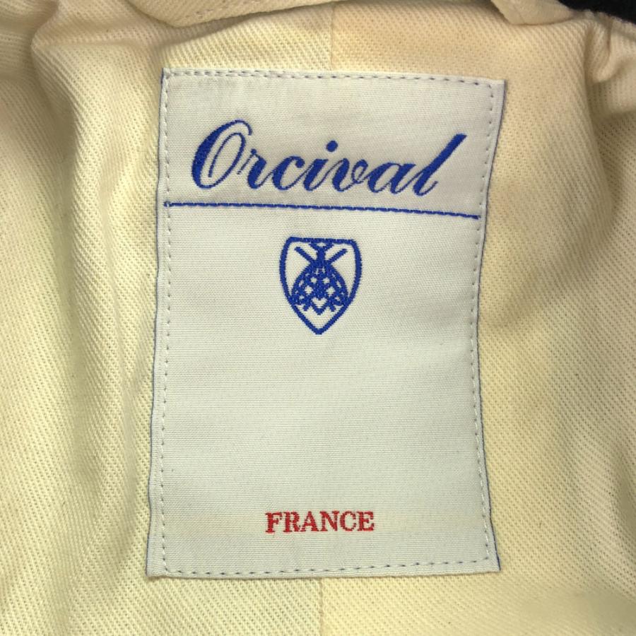 a*7様 週末値下げ中！Orcival ブラック ウールピーコート France ORCIVAL - オーシバル ウール ピーコート 14 ブラック ORCIVAL メンズ