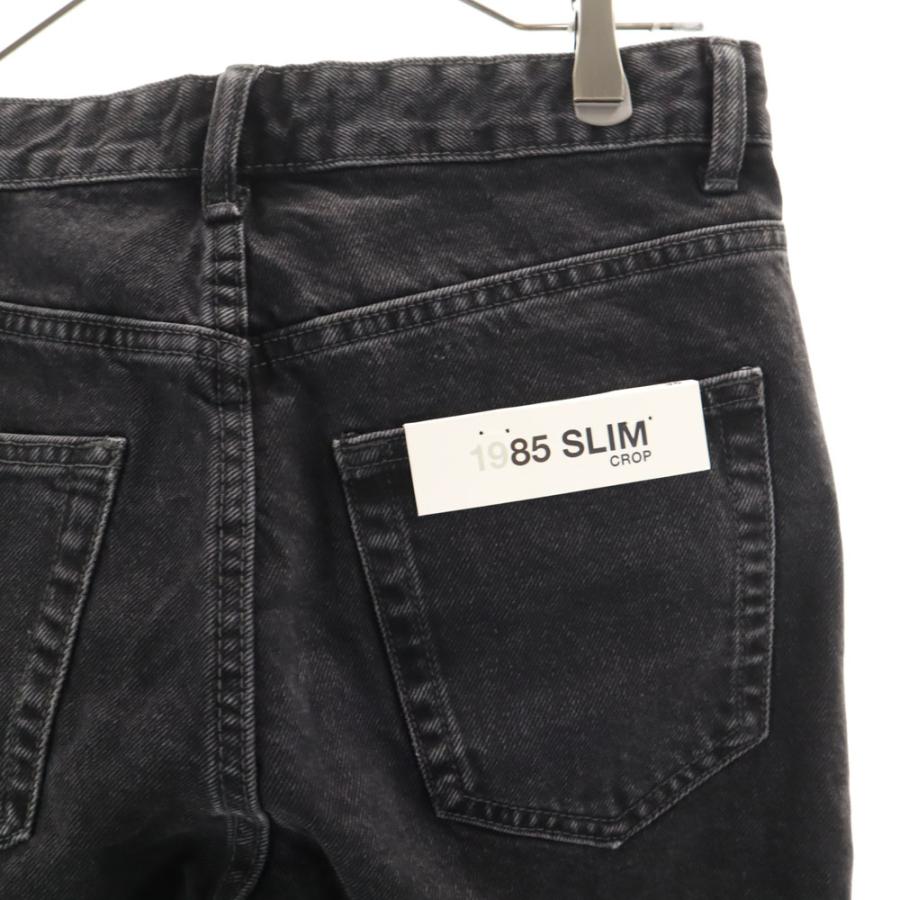 ZARA（ザラ） 未使用 1985 スリムクロップド デニムパンツ 36 ブラック 