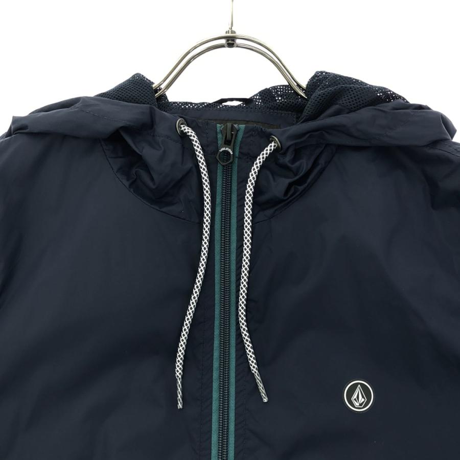VOLCOM（ボルコム） 長袖 マウンテンパーカー S ネイビー×グリーン 裏