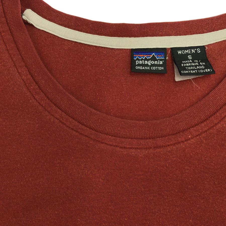 patagonia（パタゴニア） ボーダー ロゴ刺繍 長袖 クルーネック T