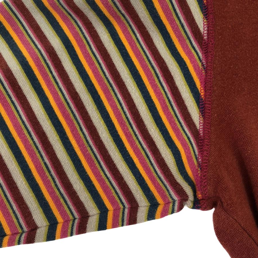 patagonia（パタゴニア） ボーダー ロゴ刺繍 長袖 クルーネック T