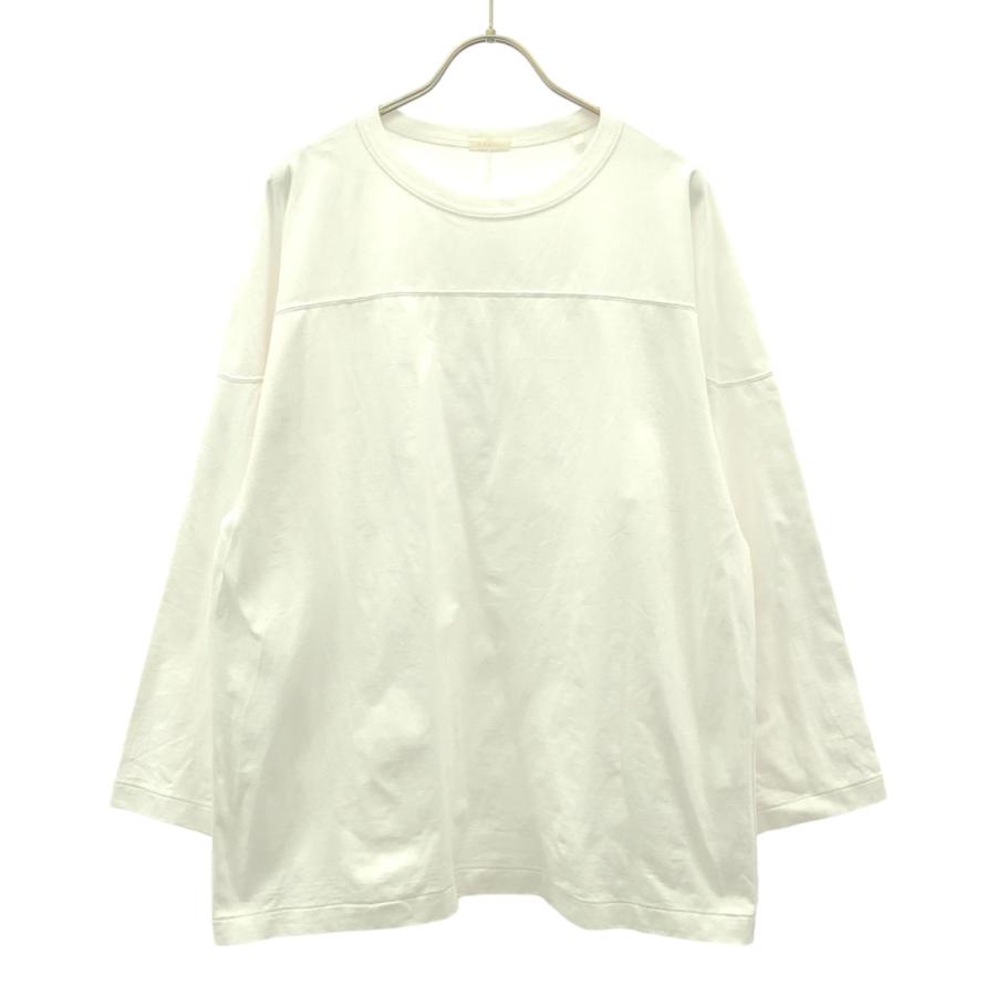 COMOLI コモリ 日本製 長袖 フットボール Tシャツ 2 ホワイト COMOLI コモリ 日本製 長袖 フットボール Tシャツ 2 ホワイト