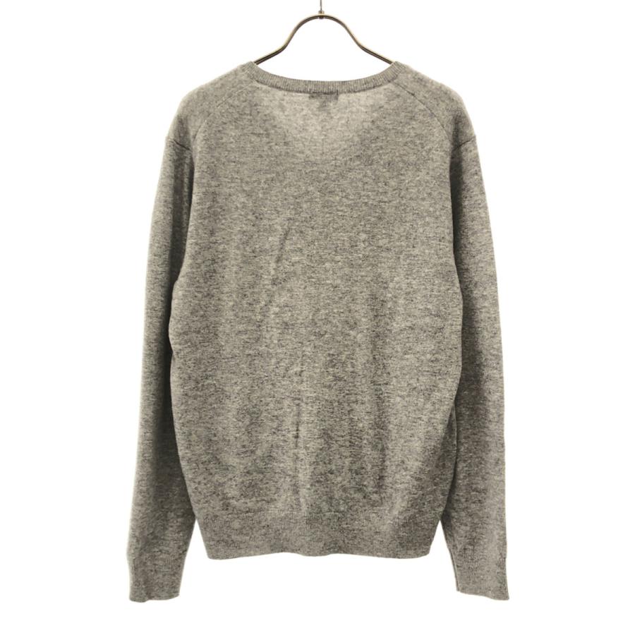 ユニクロ（UNIQLO） カシミヤ100% 長袖 Vネック セーター M グレー