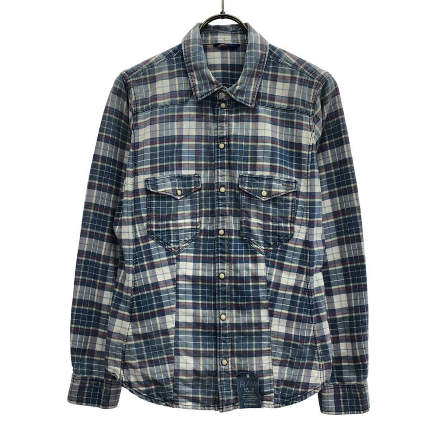 G-STAR RAW ジースターロウ チェック柄 長袖 ウエスタンシャツ S