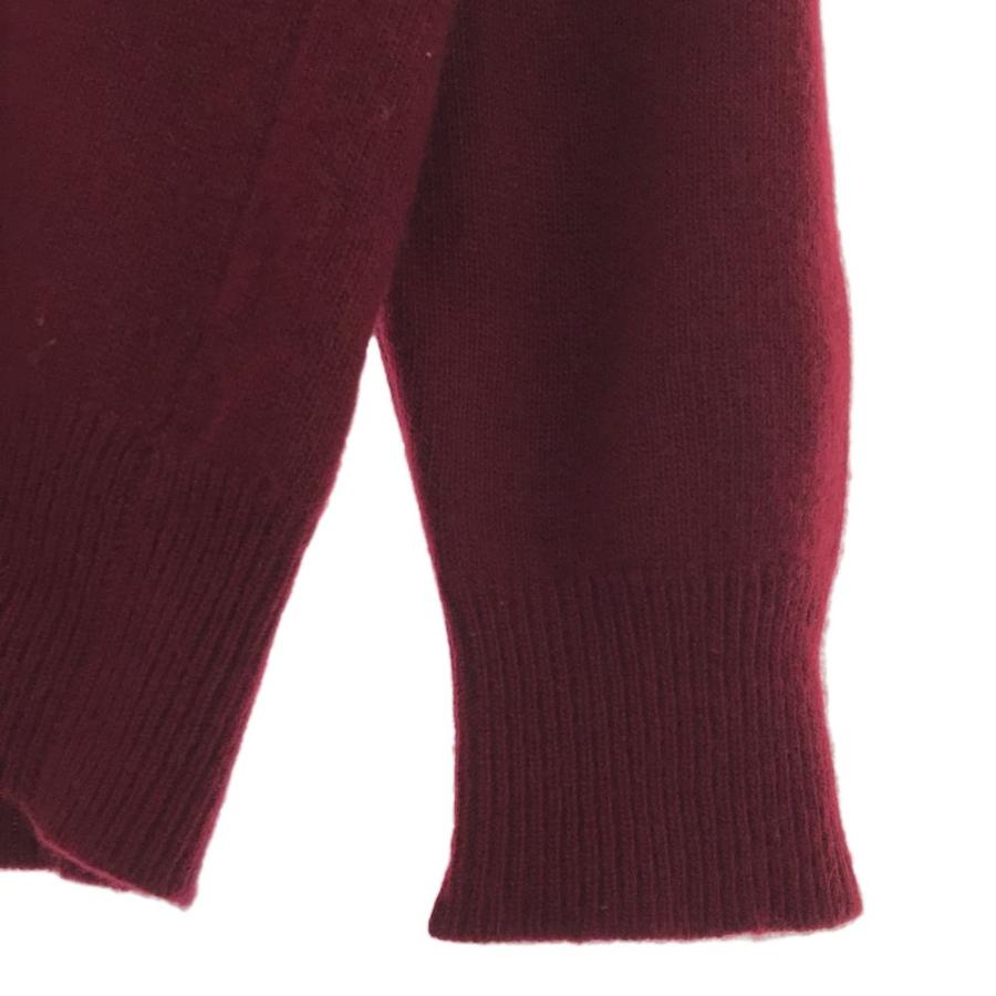 極美品 カシミア100%◎HERMES Vネック長袖ニット レッド 40サイズ HERMES エルメスニットセーターカシミアVネック