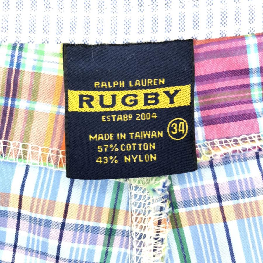 RALPH LAUREN RUGBY ラルフローレン ラグビー チェック パッチワーク