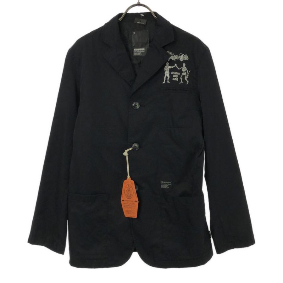 ネイバーフッド 未使用 日本製 刺繍 テーラードジャケット 1 ブラック NEIGHBORHOOD タグ付き メンズ NEIGHBORHOOD（ネイバーフッド） 未使用 日本製 刺繍 テーラード