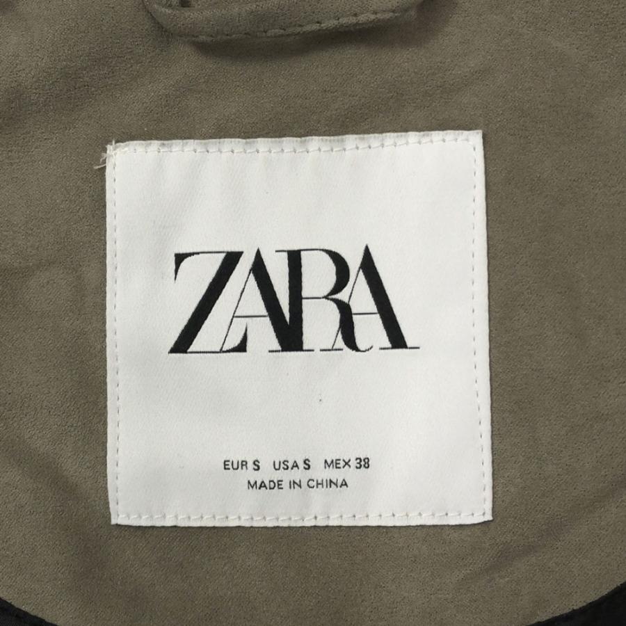 ZARA（ザラ） スエードライク ジップジャケット S ベージュ系 メンズ 