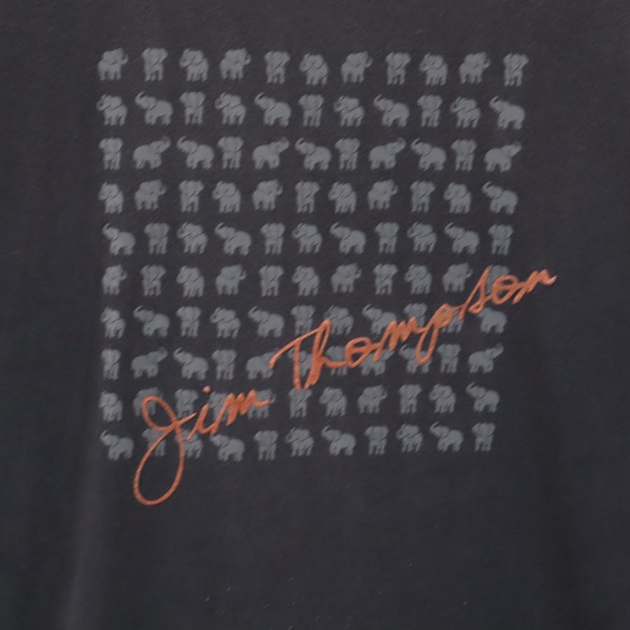 ジムトンプソン（JIM THOMPSON） 象 プリント 半袖 Tシャツ L グレー系