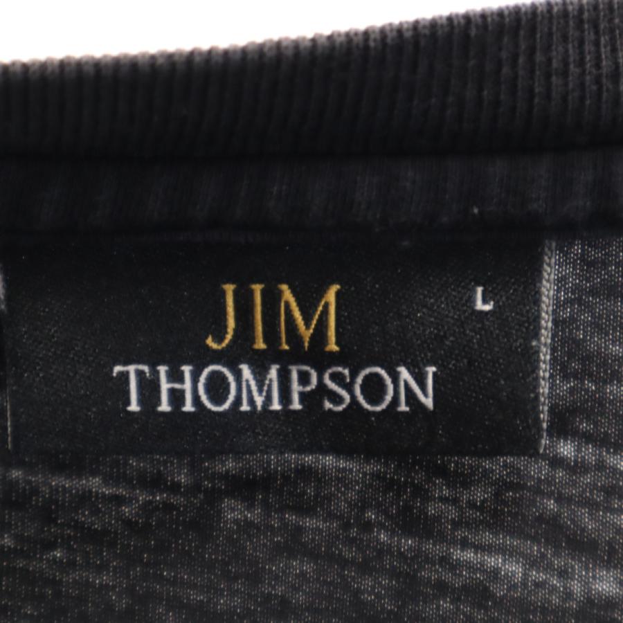 ジムトンプソン（JIM THOMPSON） 象 プリント 半袖 Tシャツ L グレー系