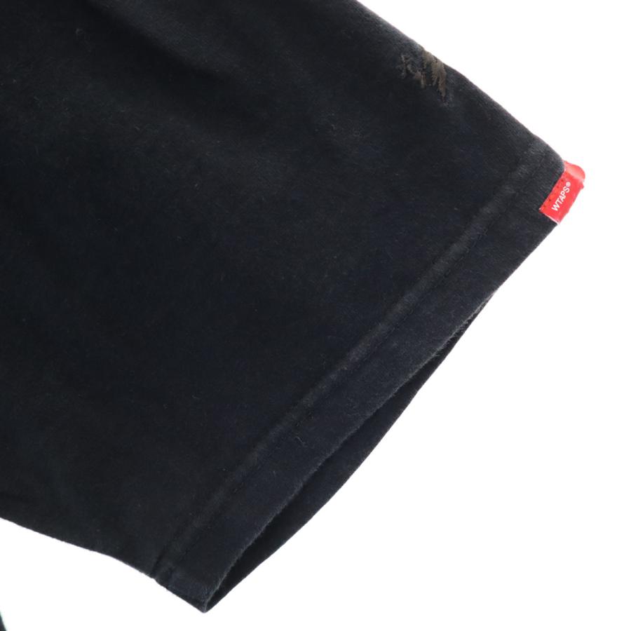 WTAPS（ダブルタップス） 日本製 バックプリント 半袖 Tシャツ 2 黒