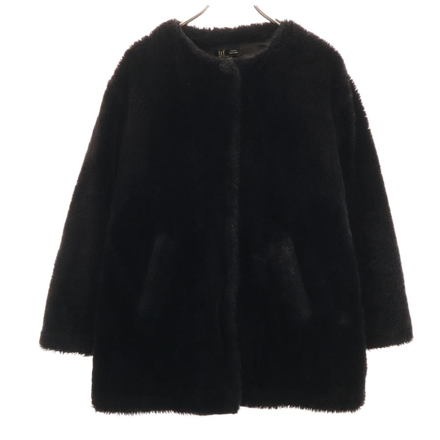 新品未使用 タグ付き ZARA ロング丈ボアコート ブラック Mサイズ 完売品 ZARA（ザラ） ボアコート M ブラック レディース 古着 中古 : CARMAK