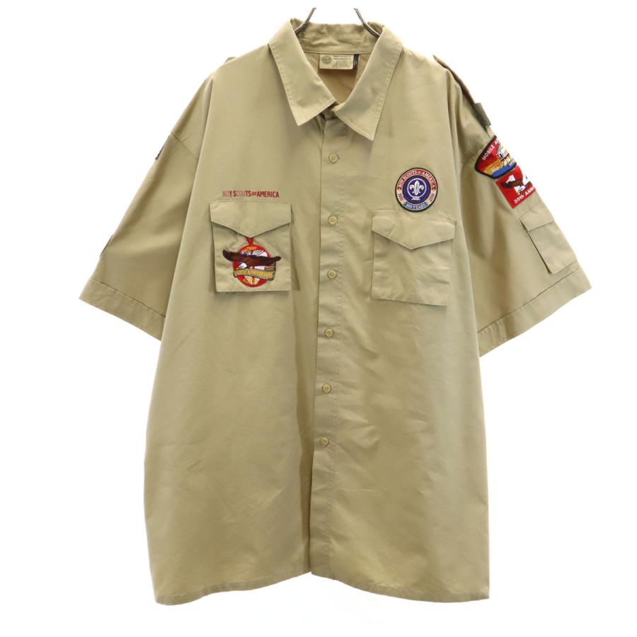 BOY SCOUTS OF AMERICA ボーイスカウト 半袖 ワークシャツ 2XL