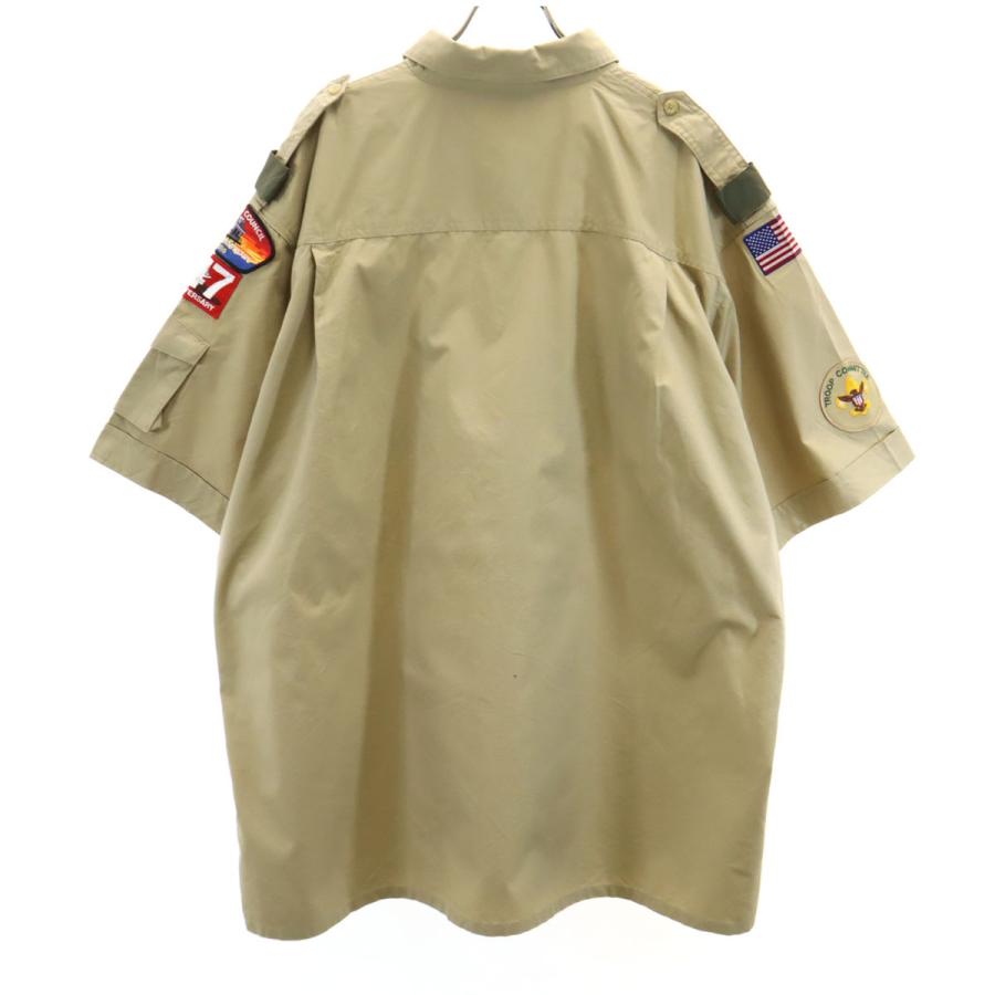 50s ミリタリー　半袖シャツ　ユーロ　ベージュ　雰囲気　EURO 古着　ｌ 062321ss72_2.JPG