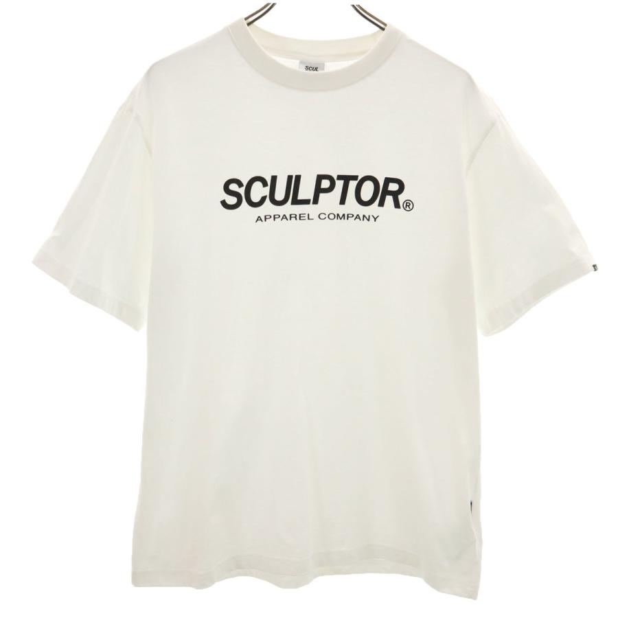 SCULPTOR スカルプター 半袖 Tシャツ M ホワイト系 メンズ 古着 中古