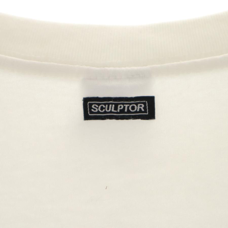 SCULPTOR スカルプター 半袖 Tシャツ M ホワイト系 メンズ 古着 中古