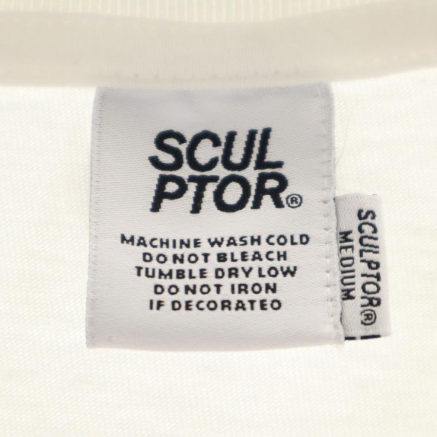 SCULPTOR（スカルプター） 半袖 Tシャツ M ホワイト系 メンズ 古着