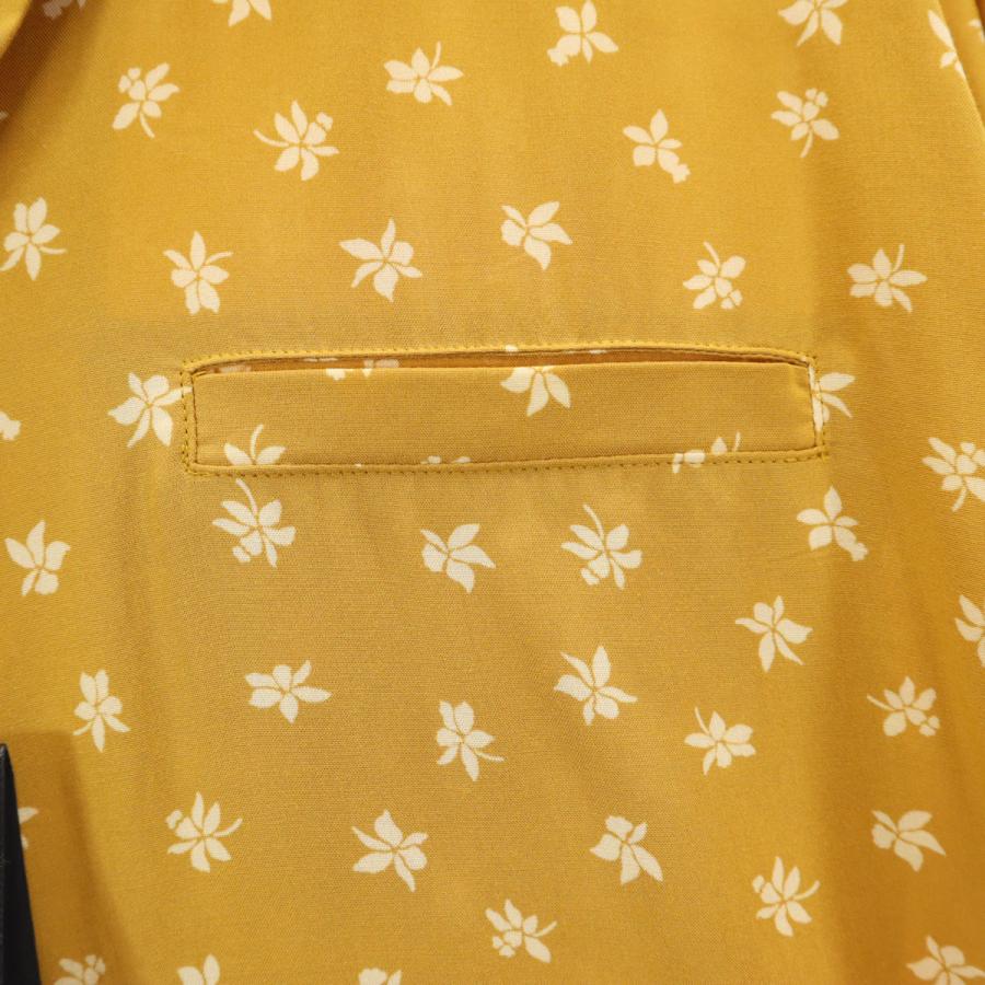 SAINT LAURENT 未使用 サンローラン イタリア製 花柄 半袖 オープン