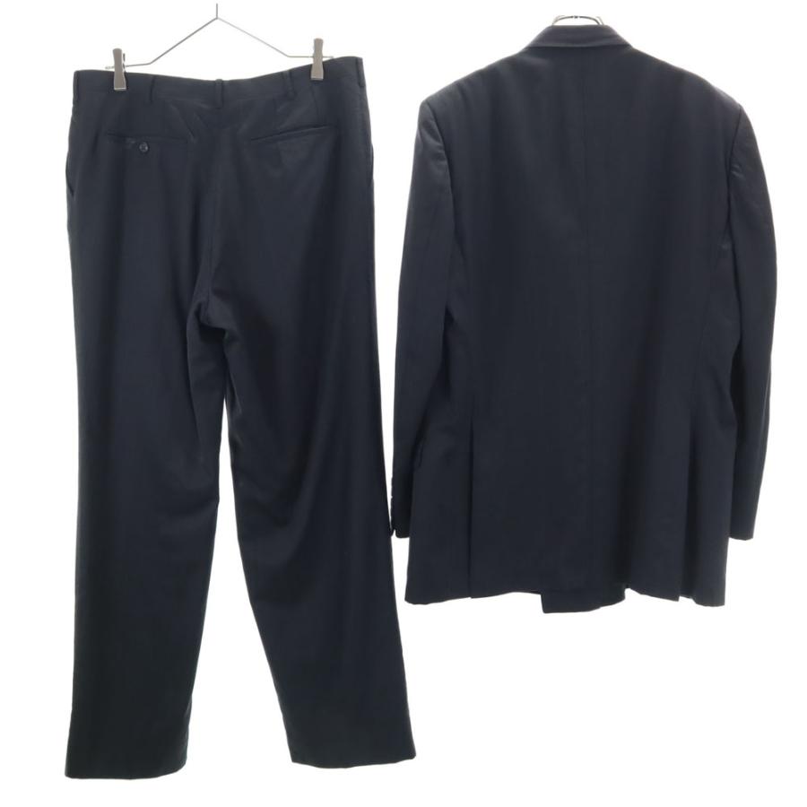 古着 ジバンシィ 90s オールド ストライプ柄 ダブル スーツ 上下 セットアップ 102-92-185 チャコールグレー GIVENCHY メンズ GIVENCHY（ジバンシィ） 90s オールド ストライプ柄 ダブル スーツ