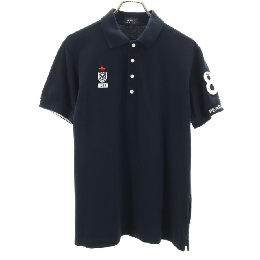 PEARLY GATES（パーリーゲイツ） ゴルフ 半袖 ポロシャツ 4 ネイビー