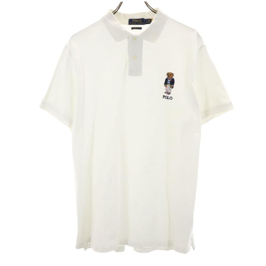 POLO RALPH LAUREN ポロベア刺繍 ポロシャツ L POLO RALPH LAUREN ポロラルフローレン ポロベア刺繍 半袖 カスタム