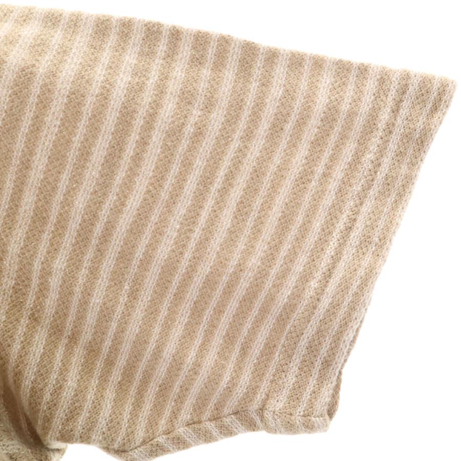 JOSEPH ABBOUD ジョセフアブード リネンブレンド ボーダー柄 半袖 カットソー M ベージュ メンズ 古着 中古 | JOSEPH ABBOUD | 03