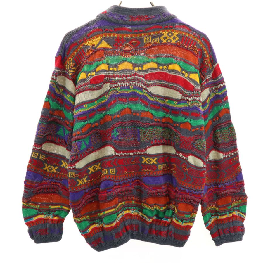 COOGI クージー オーストラリア製 総柄 長袖 3D ニット 12-14 マルチ